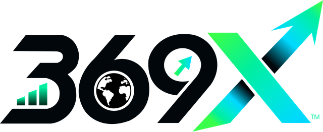 369X logo with dark wordmark